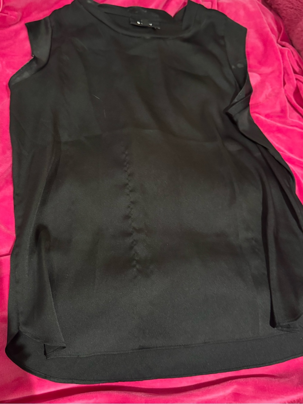DKNY Black Sleeveless Blouse Tank Top Size M - Picture 3 of 6